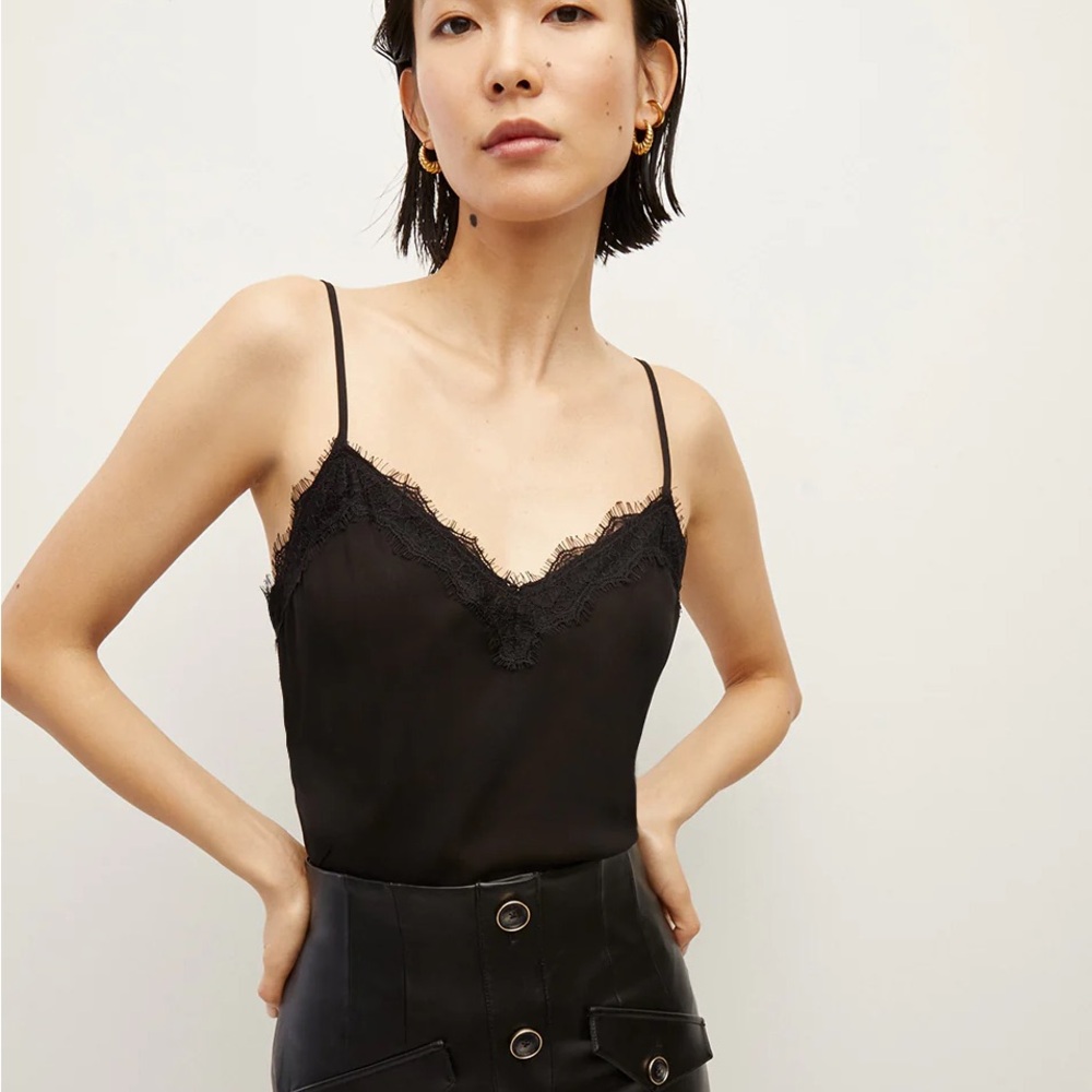 Veronica Beard Ciarlo Lace-Trim Top